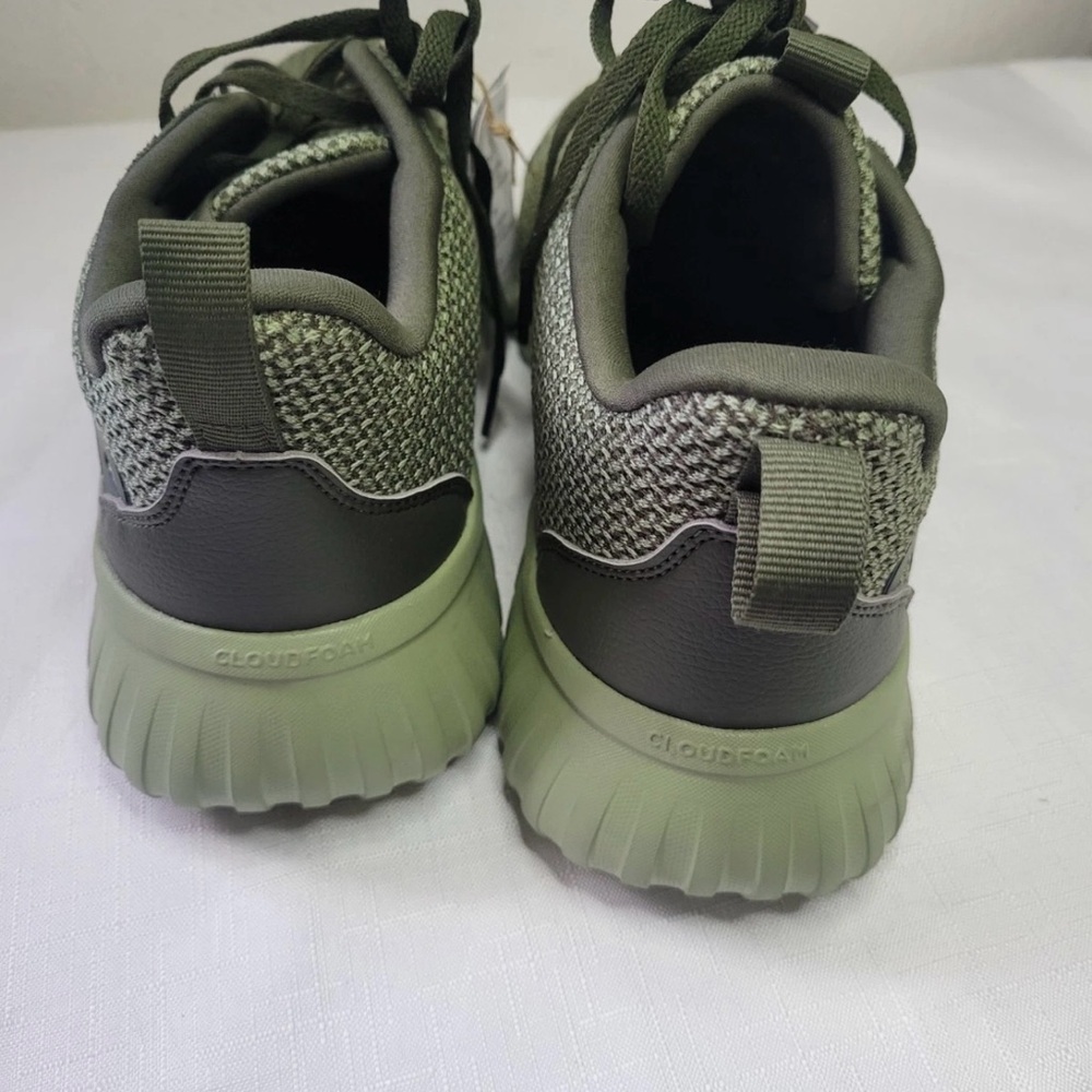 MENS NWT ADIDAS GREEN OLIVE KAPTIR BASE RUNNING WORKOUT EVERY DAY SHOE SIZE 10 - Picture 6 of 10